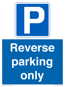Reverse parking only